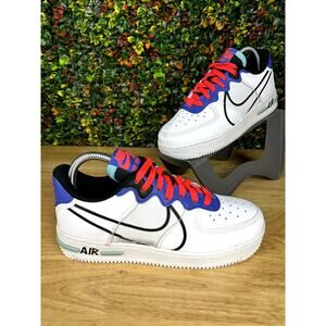 Nike Air Force 1 React DIMSIX Astronomy Blue Sneakers Shoes Kids 5.5Y Womens 7‎
